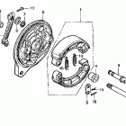 VT750DCA Задний тормоз