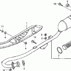 CRF100F Глушитель