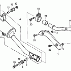 CRF150F Глушитель