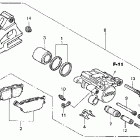 CB900F Задний суппорт тормозной
