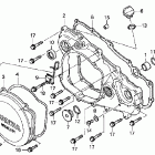 CRF250X Крышка картера правая