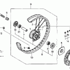 CR85R Переднее колесо