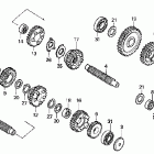 VT750CA Трансмиссия