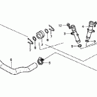 VT750DCA Патрубки охлаждения