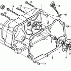 CRF50F Крышка картера правая