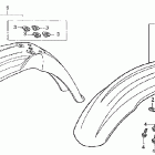 CR125R Переднее крыло