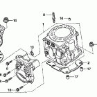 CR250R Cylinder @ cylinder head ('05)