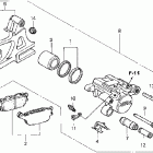 CBR600F4 Задний суппорт тормозной
