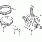 CRF450R Коленвал и поршни