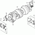 GL1800 Коленвал и поршни