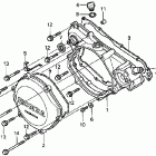 CR250R Крышка картера правая
