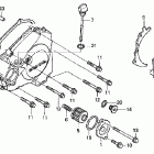 CRF250X Крышка картера левая