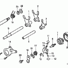 CR85R Вилка переключения передач