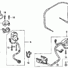 VTR1000F Рулевые переключатели и троса