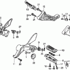 VTR1000F Подножки