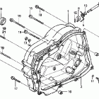 CRF100F Крышка картера правая