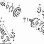 CB900F Коленвал и поршни