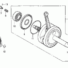 CRF100F Crankshaft @ piston (crf100f)