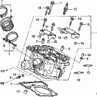 VTR1000F Головка цилиндров задняя