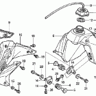 CR85R Топливный бак