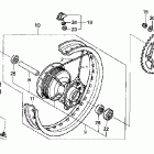 CRF150F Заднее колесо