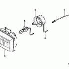 XR400R Headlight unit (optional)