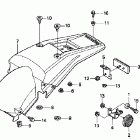 XR400R Заднее крыло