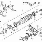 NRX1800DA Барабан и вилки переключения