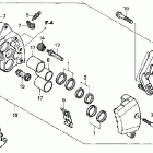 VTX1800S Передний тормоз правый