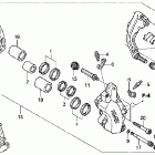 VTX1800S2 Передний тормозной суппорт левый