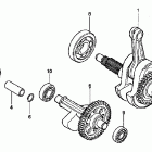 XR400R Коленвал