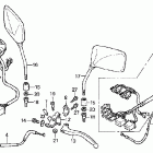 CB600F Рулевые переключатели и рычаги