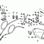XR250R Рулевые переключатели, рычаги и троса