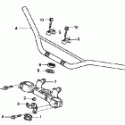 XR400R Руль и панель переднего номера
