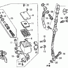 CB600F Главный тормозной цилиндр - передний