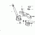 NSR50R Руль и панель переднего номера