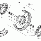 VTX1800S Переднее колесо