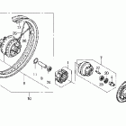 CB50R Заднее колесо