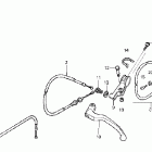 CB50R Рулевые рычаги , переключатели и тросы