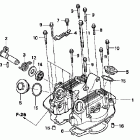 XR250R Крышка головки цилиндров