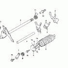 NSR50R Gearshift drum @ gearshift fork