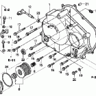 XR250R Крышка картера правая