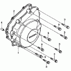 CB600F Крышка генератора