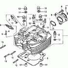 XR400R Головка цилиндра
