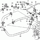 GL1800 Патрубки охлаждения
