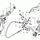 VT600C Рулевые рычаги , переключатели и тросы