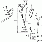 XR400R Задний тормозной цилидр