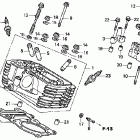 VT600C Головка цилиндров задняя