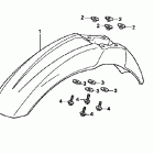 XR400R Переднее крыло