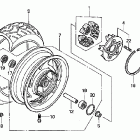 VTX1800R Заднее колесо
